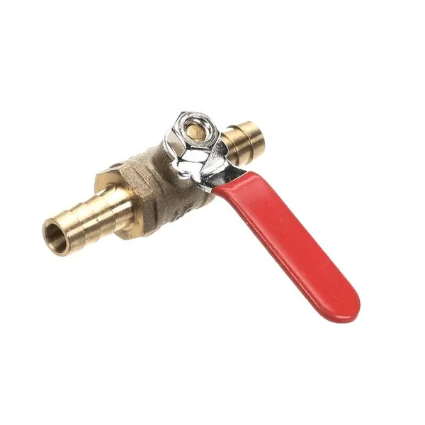 Brass Ball Valve Power 3/8 Barb Replacement MTLB-6 for Lancer Juice Machines
