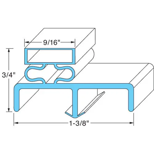 Door Gasket 25 X 62-1/4 Replacement 50356401 for Victory