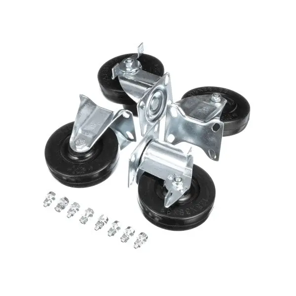 Casters Set (2 Fixed, 2 Swivel) Replacement 410-00190 for Grindmaster
