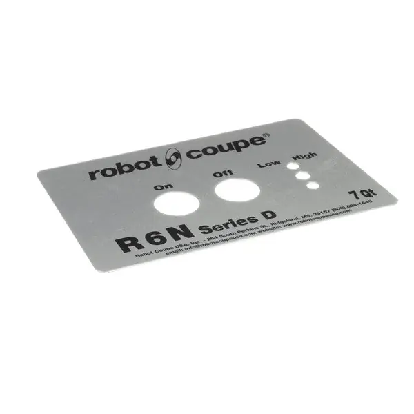 FRONT PLATE R6N SERIES D Replacement 407234 for Robot Coupe