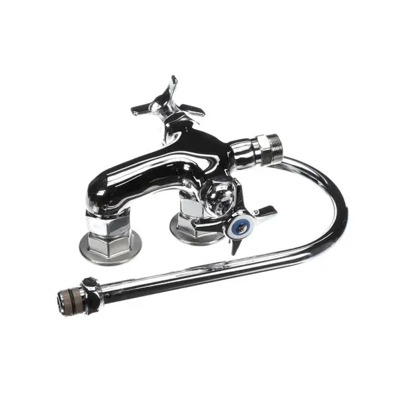 Vertical Double Pantry Faucet Wall Mount Replacement B-0316 for T&S Brass