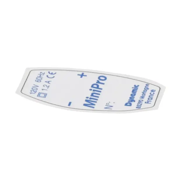 IDENTIF. LABEL MINIPRO 115 V Replacement 2853.1 for Dynamic Mixer