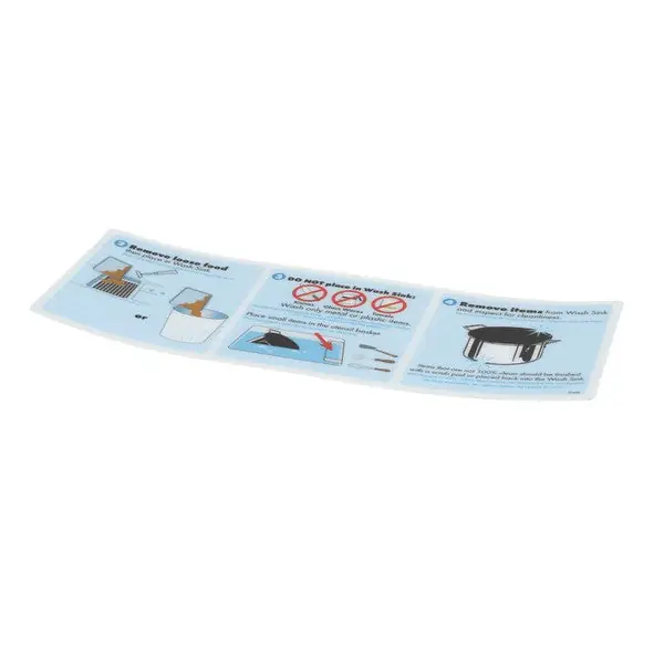 DECAL BACKSPLASH STEP 2-4 Replacement 31486 for Power Soak Systems