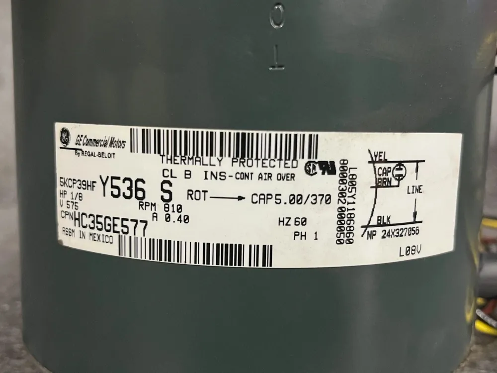 Carrier HC35GE577 Condenser Fan Motor 575V