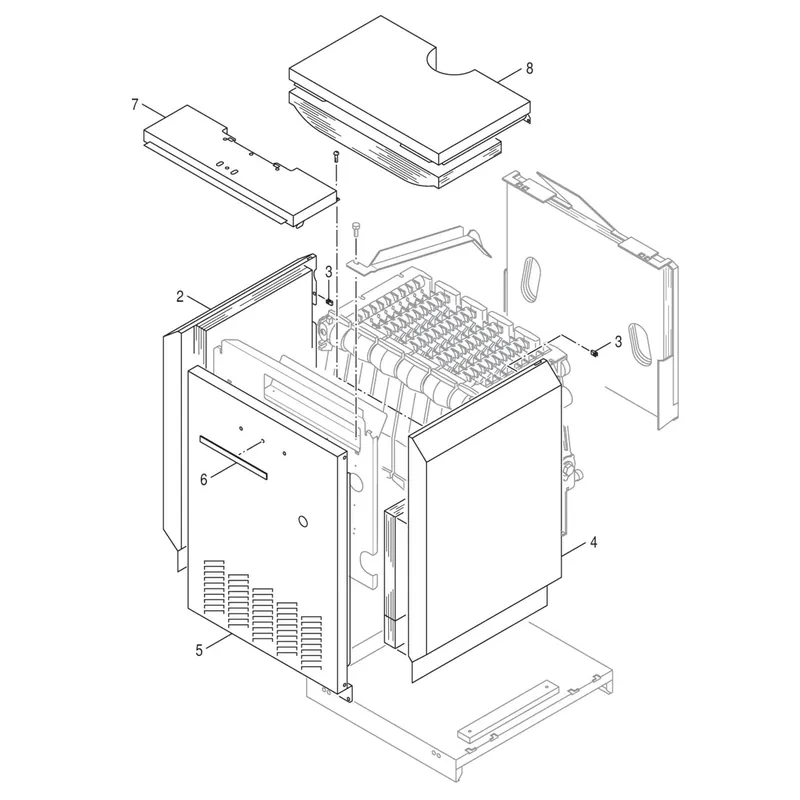 Bosch 63029198 Front Panel 6 Section