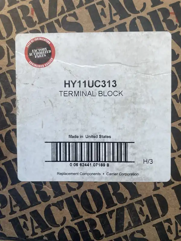 Carrier HY11UC313 Terminal Block