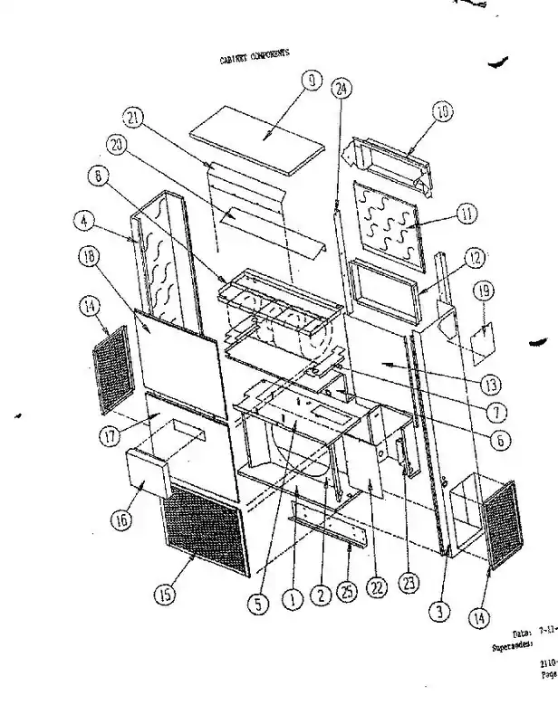 BARD 520-096 Component Partition Assembly