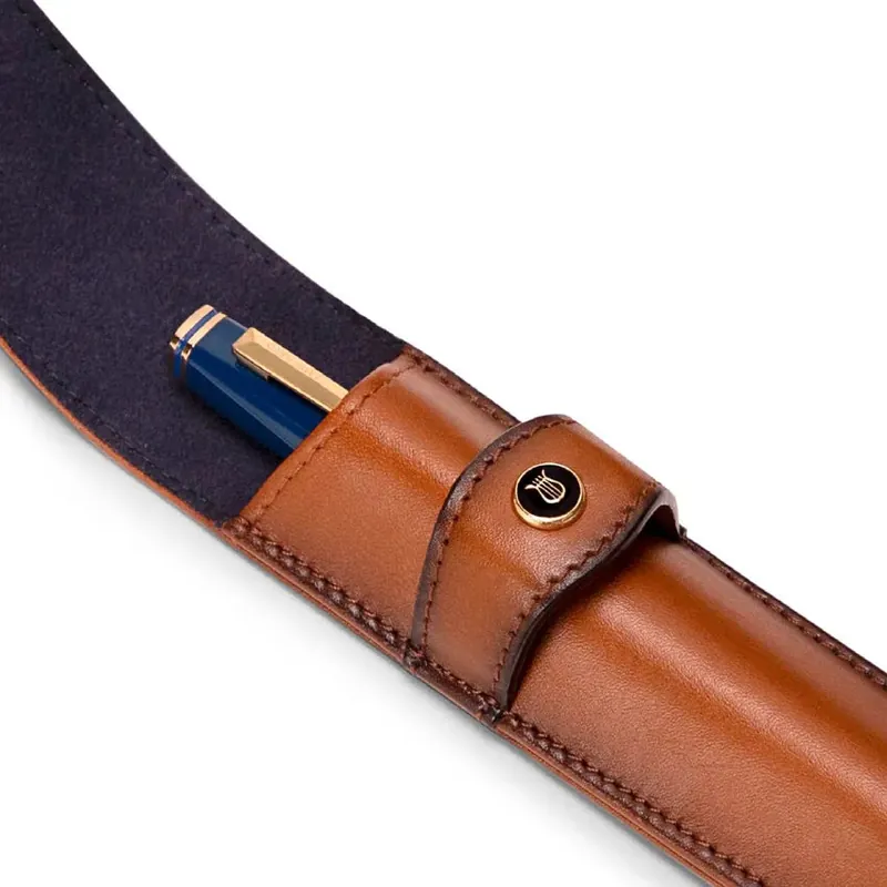 Bard S1913-005-3200 Classic Leather Single Pen Pouch - Brown