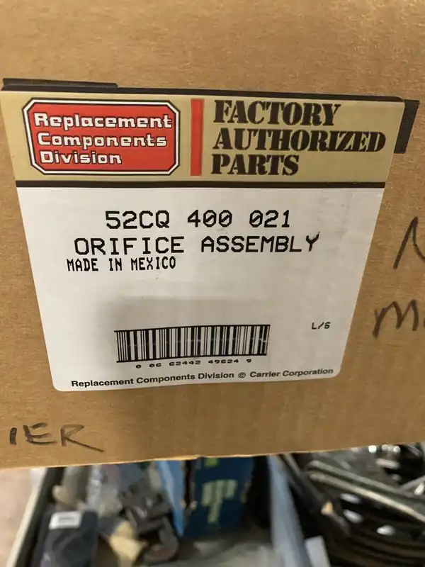 CARRIER 52CQ400021 Orifice Assembly