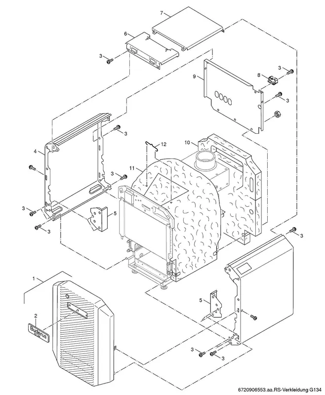 Bosch 63029946 Side Panel G125/G134