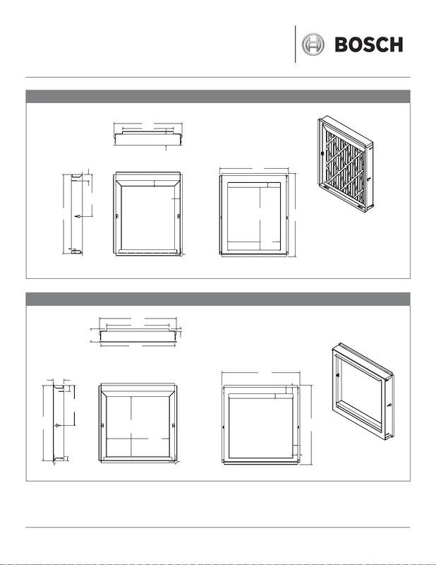 BOSCH 7738002787 Filter Base Kit 16 x 20