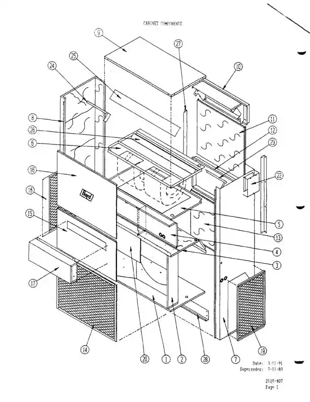 BARD 168-032BX Flue Part Collector Box