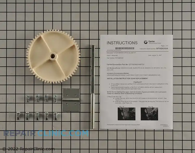 Carrier 50TG680030 Economizer Gear Replacement Kit