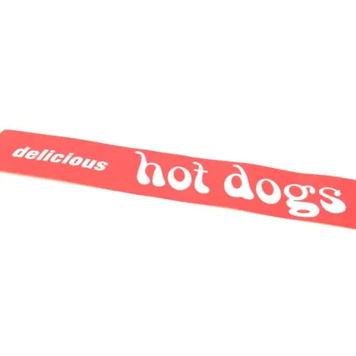 Star 2M-Y6512 Sign - Hot Dogs Front 3inch Replacement MPN