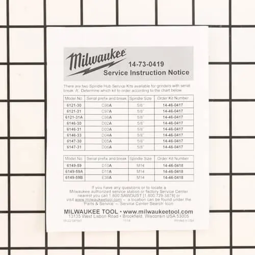 Milwaukee 14-46-0417 Pinion