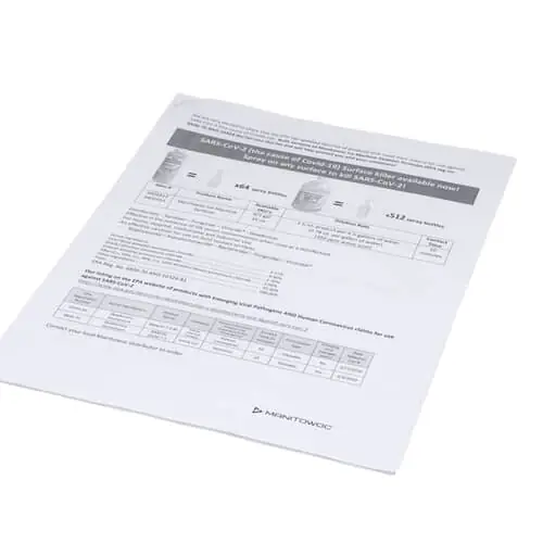Manitowoc SANITIZERINSTR Ice San Instructions