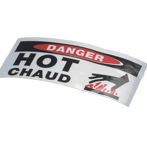 Structural Concepts 20-11836 Label Danger Hot 1.25 X 3.0