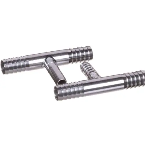 Lancer 1000527-BP25 Ss Tee (2) 3/8 Barb X 1/4 Barb Replacement MPN
