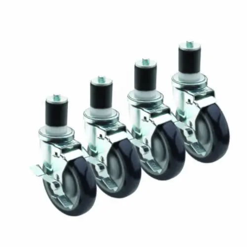 Krowne 28-129S 1-5/8 Stem Caster With 5 Wheel Set Of 4