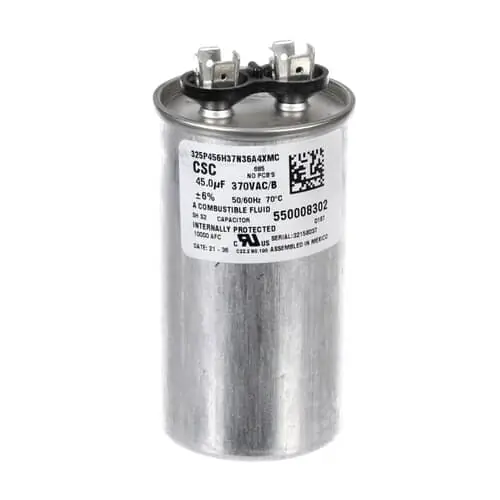 Kolpak 550008302 Capacitor Run 45 Mfd @ 370V Ngm 325P456h