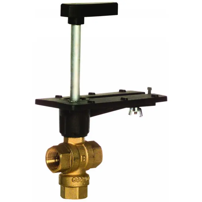 Honeywell VBF3J21S0X Three-Way Flanged Actuated Control Ball Valve