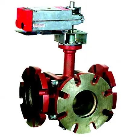 HONEYWELL VBF3KU1S0C 3-Way Flanged Actuated Control Ball Valve