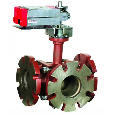 Honeywell VBF3L51S0X 3-Way Actuated Control Ball Valve