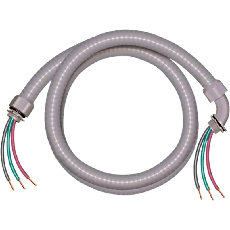 AB-6FTEW A/C Whips Non Metalic 6ft 10-Gauge 3 Conductor