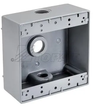 Topaz WB2375 3-Hole Weatherproof Box 3/4