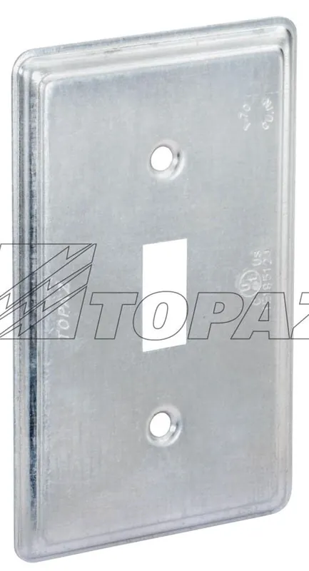 Topaz C1153 4 X 2 Steel Rectangular Cover Toggle Switch
