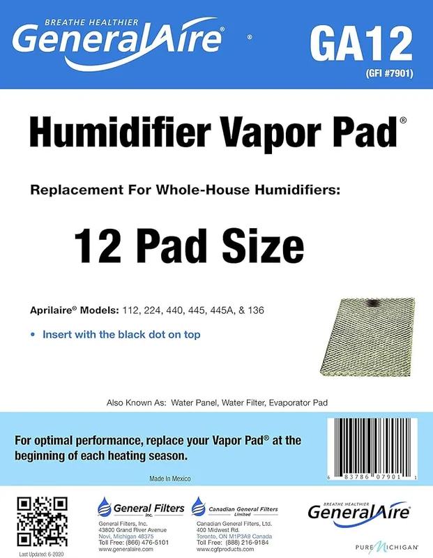 General Filters 7901 GA12 Humidifier Pad