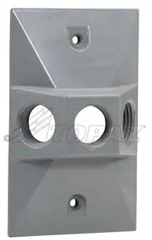Topaz WCR1350 3-Hole Receptacle Cover