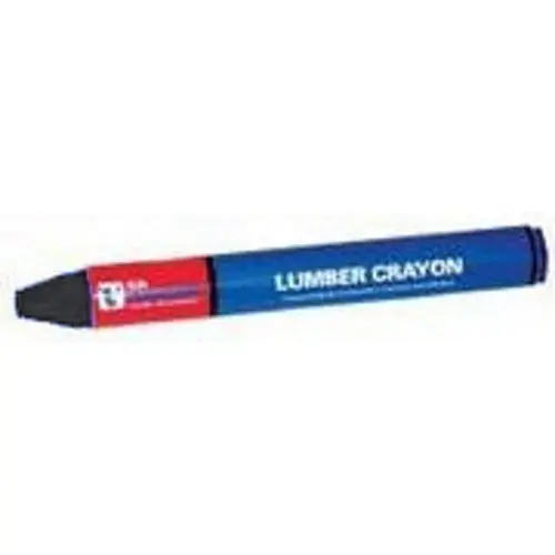 Cully 67405 Waterproof Lumber Crayon, Black (Box of 12)