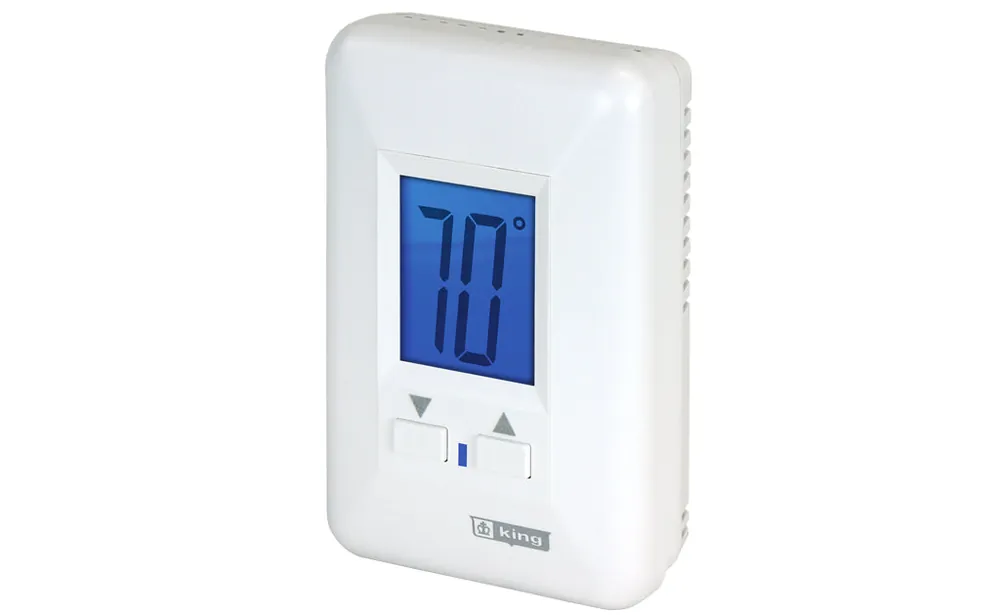 King Electric HW120-FS Thermostat Non-Programmable Hydronic 120V 2 Circuit