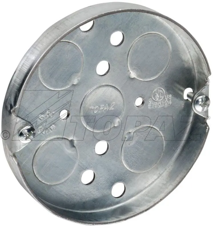 Topaz P4451 Round Steel Pancake Box