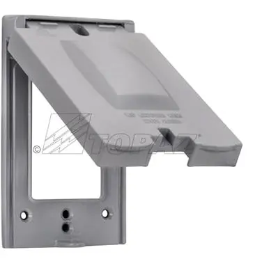 Topaz WC1V12 1-Gang Gray Weatherproof Cover