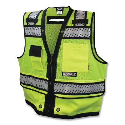 DeWalt DSV521-M Class 2 Heavy Duty Surveyor Vest Medium Hi-Vis Green