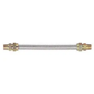 DiversiTech 30-3132-24 Dormont Gas Connector 150000 BtuH 24 Inch L 1/2 Inch MIP x 1/2 Inch FIP