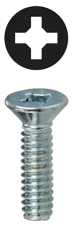 LH Dottie FMDD832112 Machine Screw Steel Material 1-1/2 in Length #8-32 Thread Size Flat Head Type Zinc Plated Finish