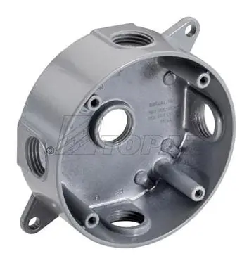 Topaz WRB1550 1/2 4-Hole Round Box
