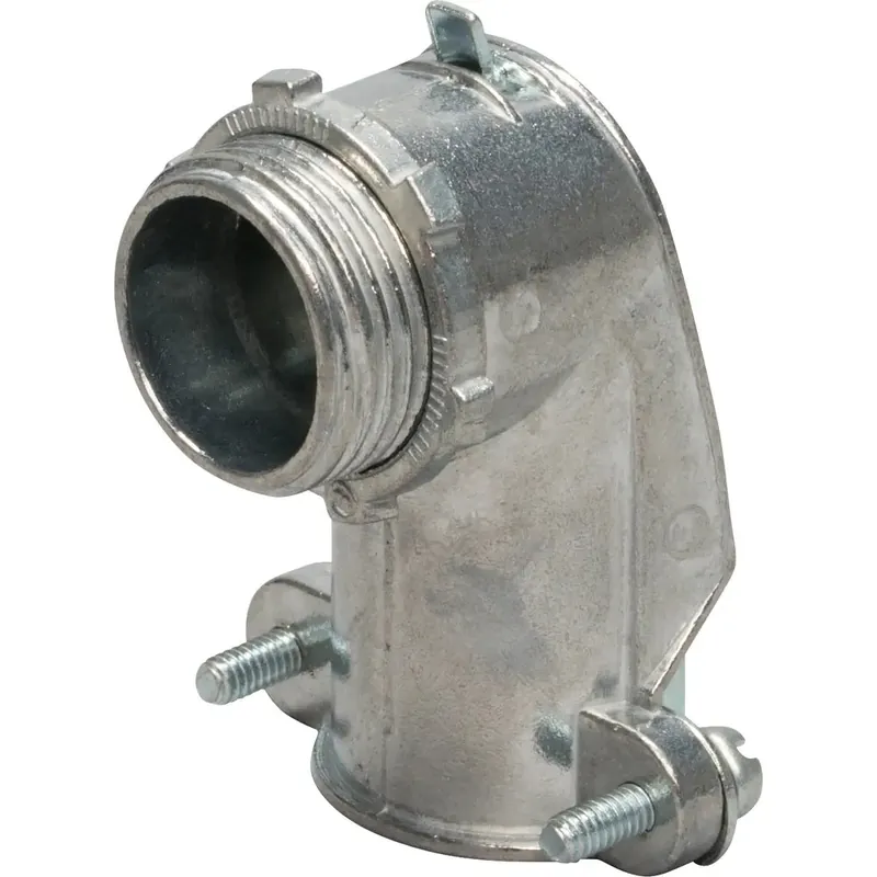 Topaz 102TZ 3/4 90 Degree Squeeze Type BX-Flex Connector