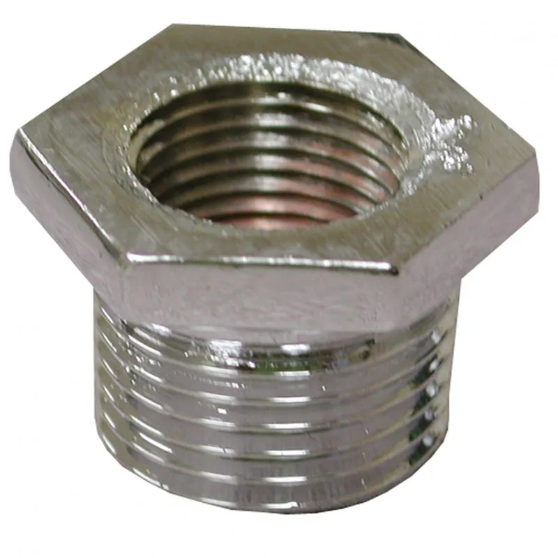 JONES STEPHENS B50072LF 1/2 X 3/8 CP BRONZE HEX BUSHING - LEAD FREE