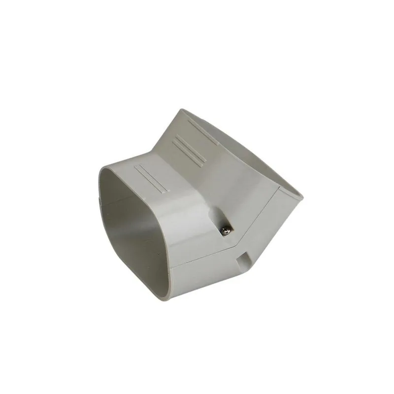 Slimduct 86120 4-3/8 x 3-3/4 in. Line Set Cover System Plastic in Ivory