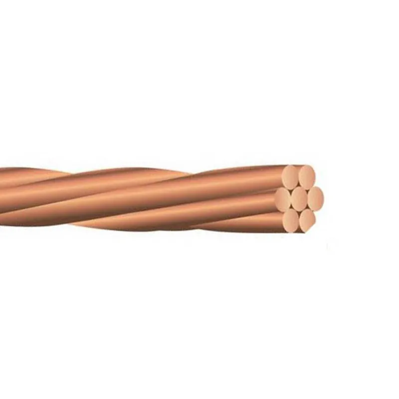 Copper Building Wire BARE-SD-2-7STR-CU-125R Bare Wire 2 AWG 125 Foot Reel