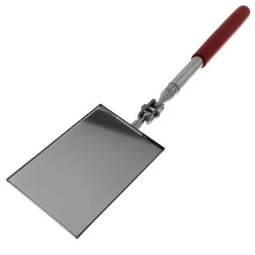 Hilmor Tools M-3 Inspection Mirror 2-1/8 Rectangular Extends 11-1/4 to 15-1/4