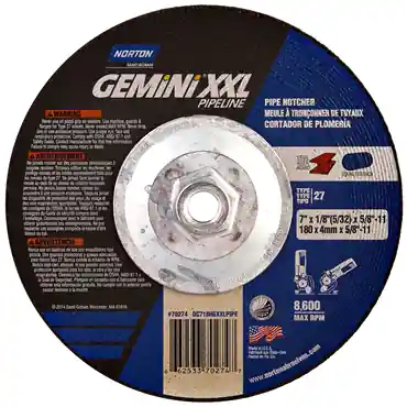 Norton 66253370274 Gemini XXL A Type 27 Grinding and Cutting Wheel