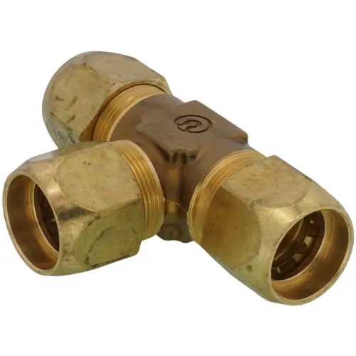 TracPipe FGP-STF500-T500 1/2 Autosnap Brass Tee