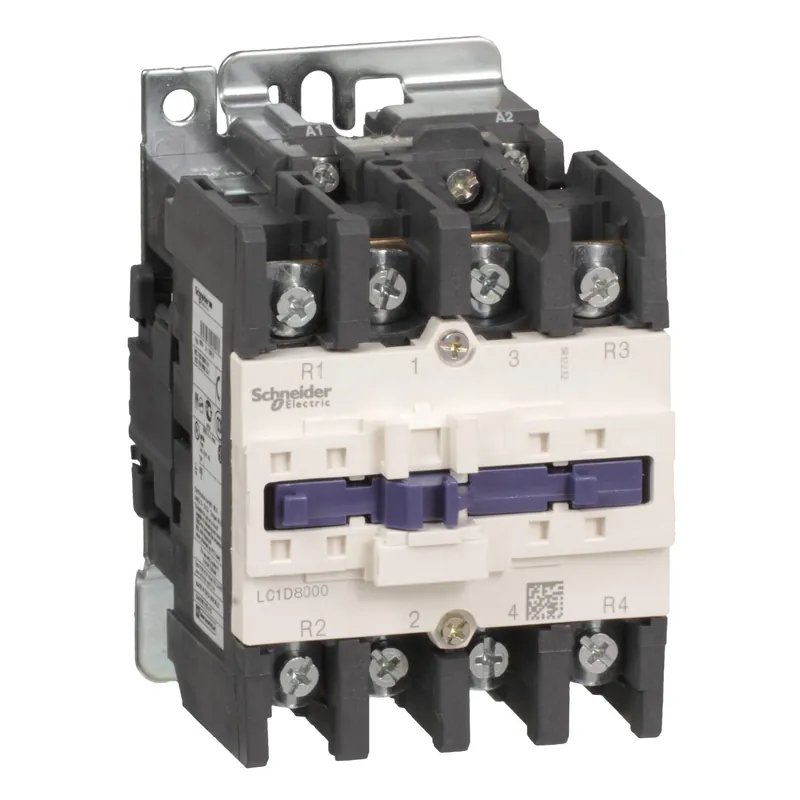 Schneider Electric LC1D80004P7 IEC Contactor TeSys Deca nonreversing 125A resistive 4 pole 4 NO 230VAC 50/60Hz coil