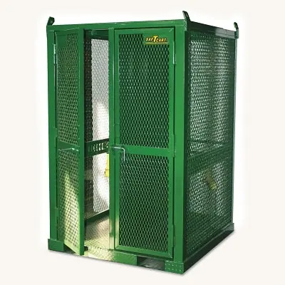 Saf-T-Cart STS-20-FW-2 Firewall Cylinder Cages Holds 16 Cylinders
