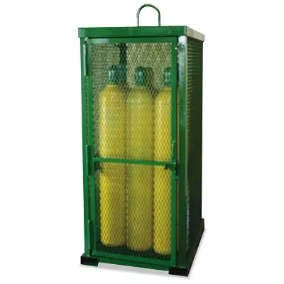 Saf-T-Cart STS-12 Storage Series Cylinder Cage Locking Door (12) Hi-Pressure Cylinders